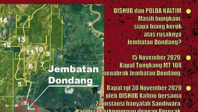 Photo of Ditabrak Ponton Batubara, Jembatan Dondang Mengkhawatirkan