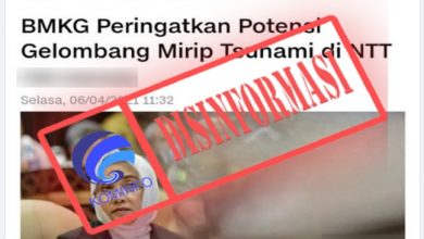 Photo of BMKG Peringatkan Tsunami di NTT pada 7 April 2021