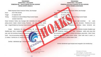 Photo of Dokumen Pemberian Izin Usaha Mengatasnamakan OJK