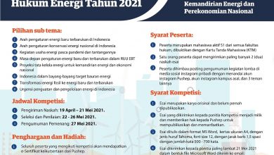 Photo of Pushep Ajak Mahasiswa Indonesia Ikut Kompetisi Esai Hukum Energi
