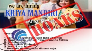Photo of Poster Rekrutmen Pegawai Bank Mandiri Wanita Non Hijab